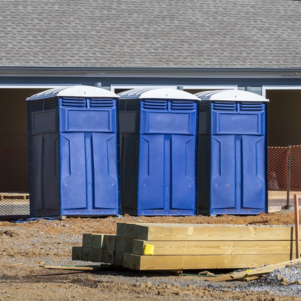 what is the expected delivery and pickup timeframe for the porta potties in Roundhead OH